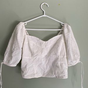 bluenotes white blouse